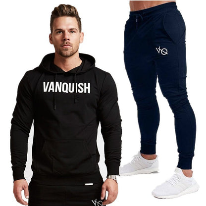 Fitness Men Pullover Hooded Sweater