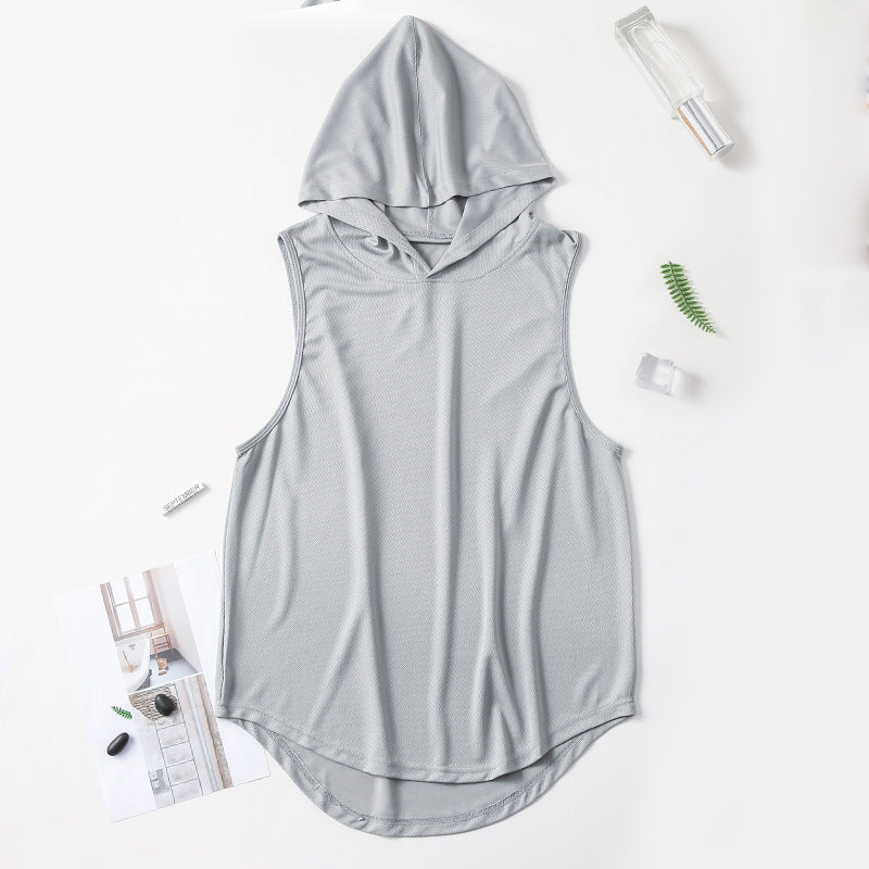 Hooded Fitness Vest Men