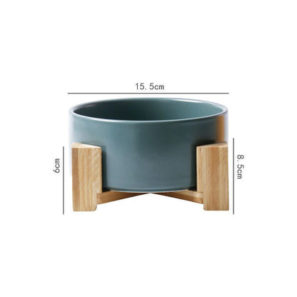 Large Capacity High Stand Ceramic Pet Bowl