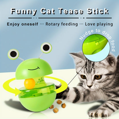 Pets Cat Toy Frog Tumbler Food Dropping Ball