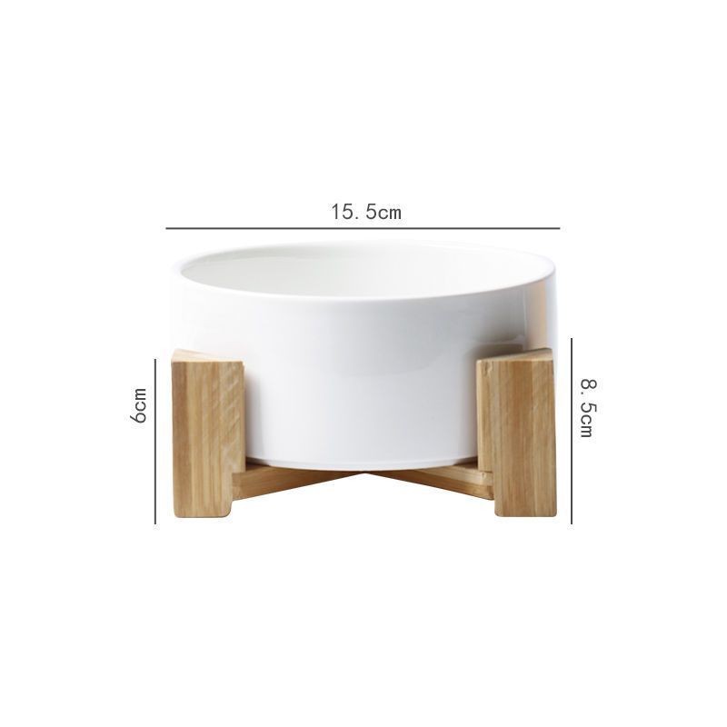 Large Capacity High Stand Ceramic Pet Bowl