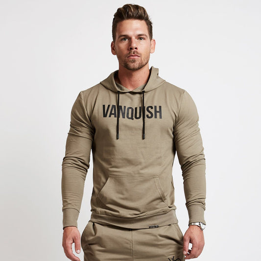 Fitness Men Pullover Hooded Sweater