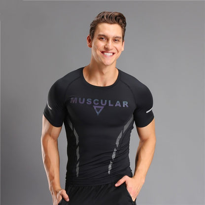 Tight Sports Fitness T-shirt Quick-drying Stretch