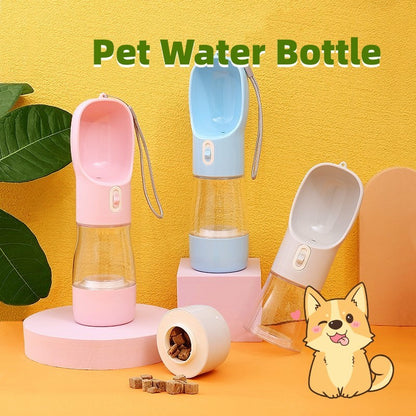 Portable Water Food Bottle Pets Outdoor Travel