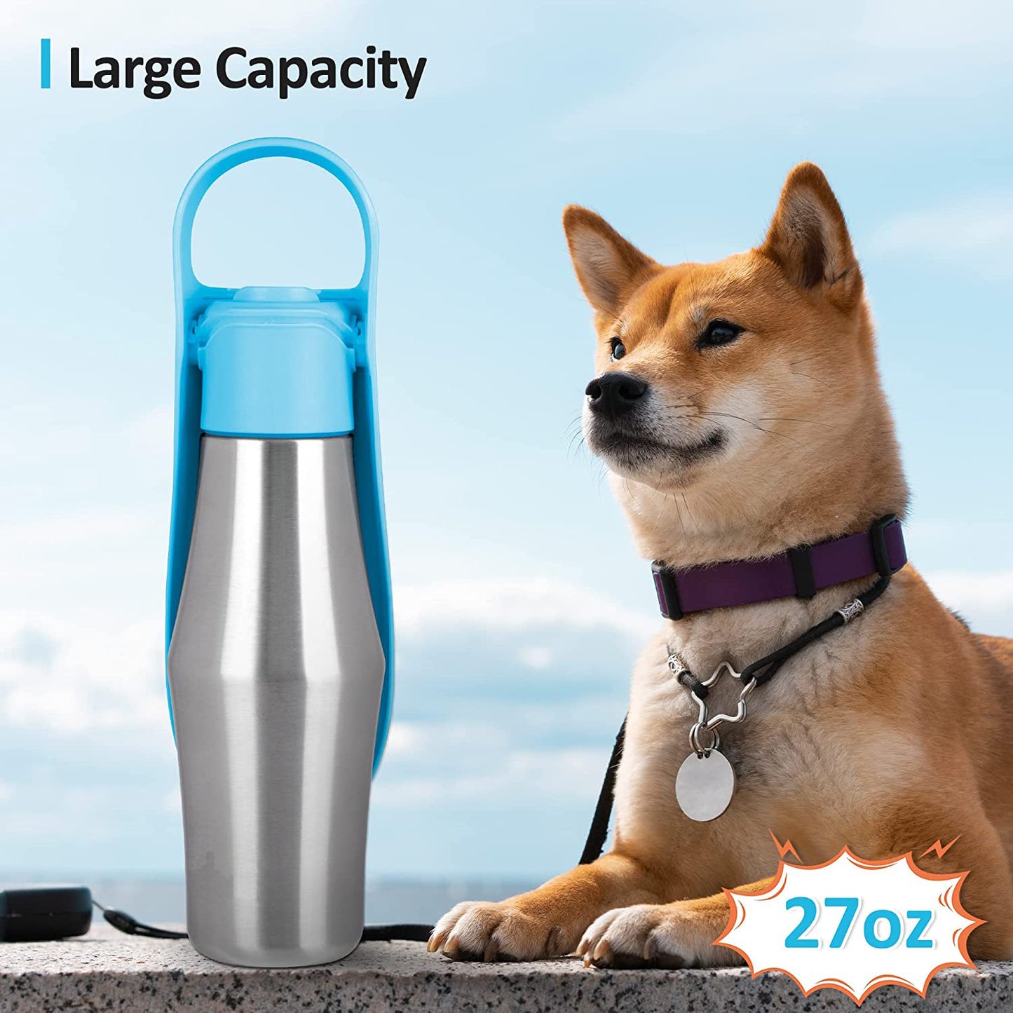 Soft Silicone Leaf Design For Dog Pets  Water Dispenser